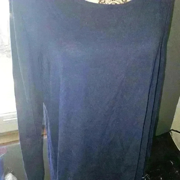 Stylus Womans Blue Long Sleeve Top Size XL - Picture 2 of 10